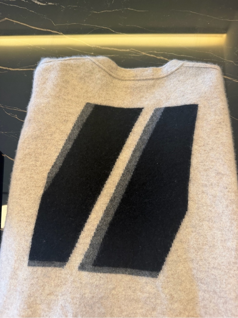 James Perse Men's Light Gray Crewneck Sweater - Picture 2 of 4